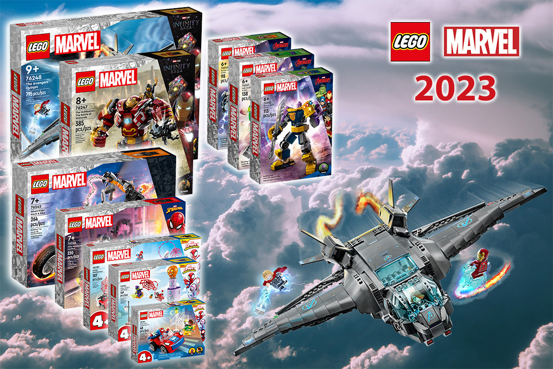 Nové LEGO Marvel 2023 sety | oficiální obrázky