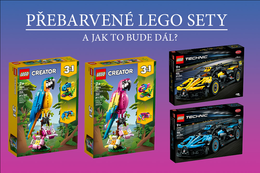 Přebarvené LEGO sety a co očekávat v budoucnu
