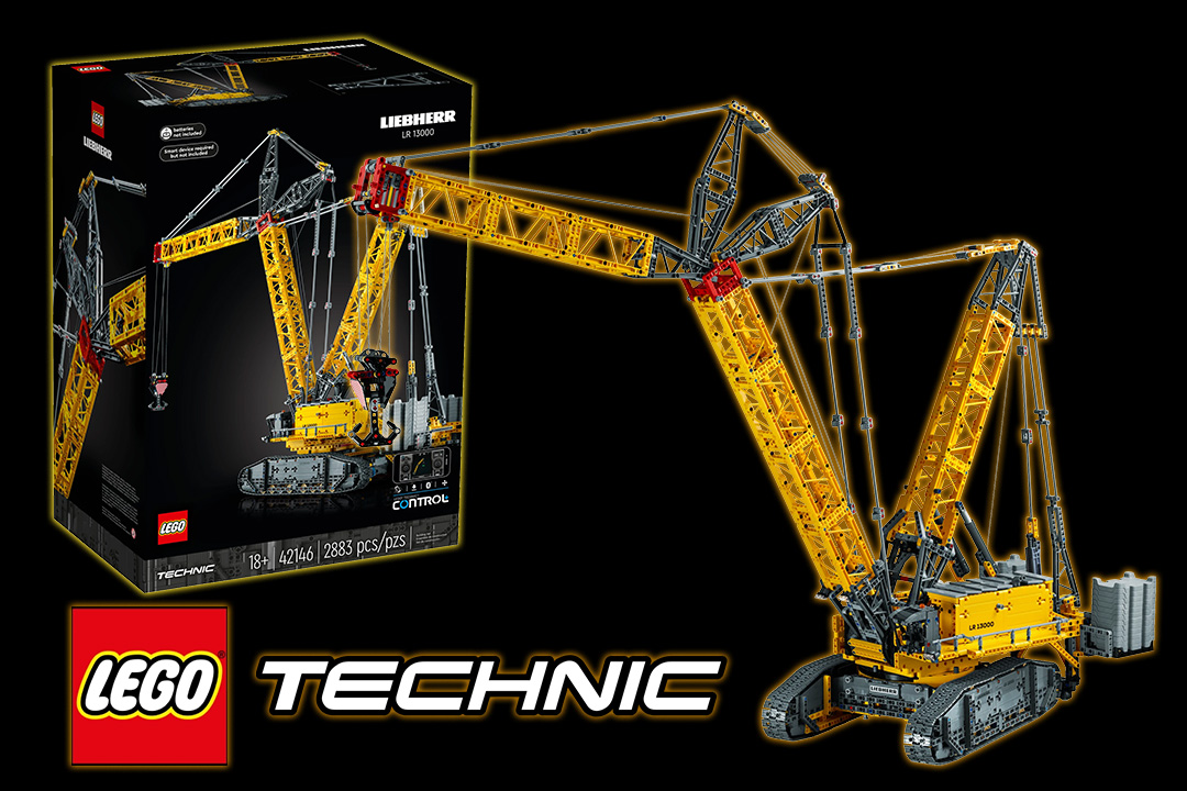 Nové LEGO Technic "monstrum" 42146 Pásový jeřáb Liebherr LR 13000 přijíždí!