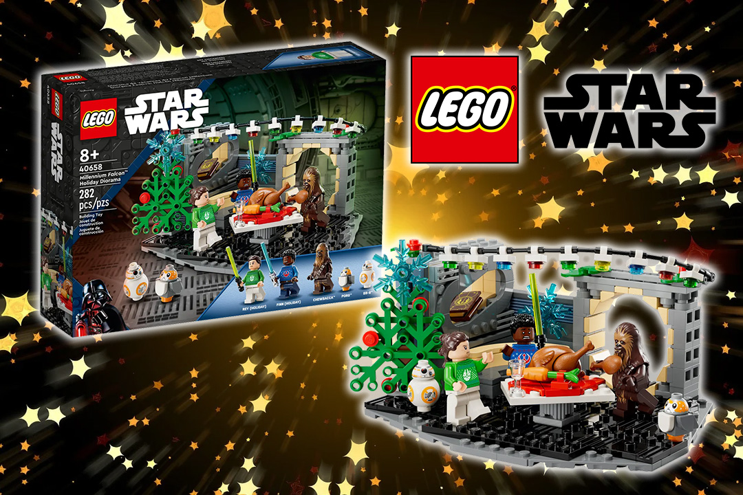 Připravte se na hvězdné Vánoce s novým setem LEGO 40658 Millennium Falcon™ – Vánoční diorama!