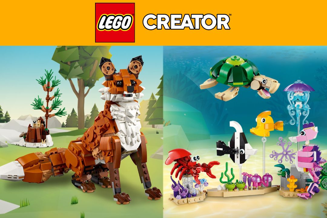 LEGO Creator oslňuje novými zvířátky z lesa i z moře