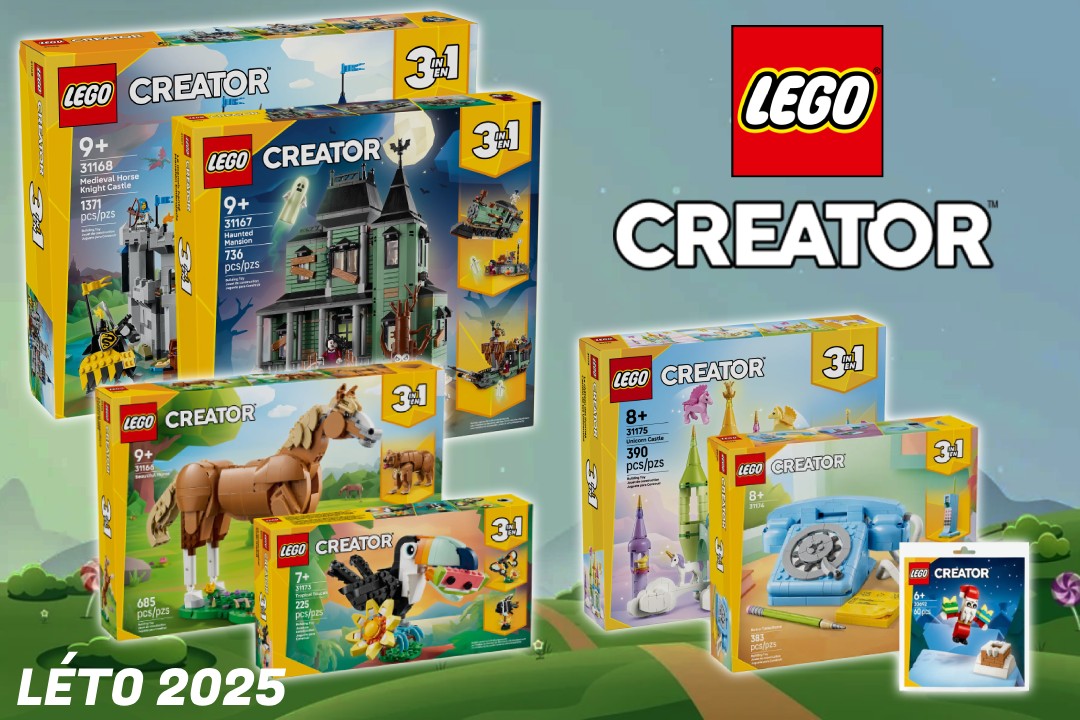 LEGO Creator novinky pro léto 2025 - rytíři jsou tu!