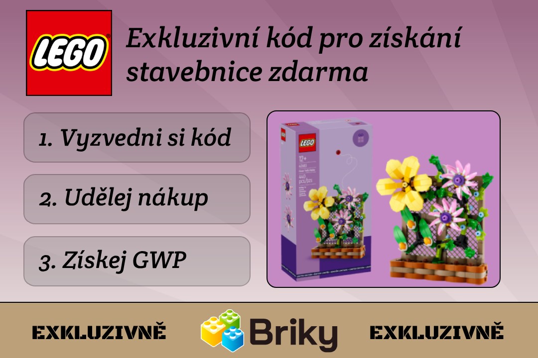 Speciální podzimní akce - sestavitelné květiny zdarma k objednávce na LEGO Shopu