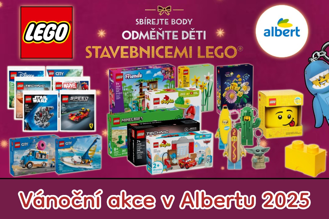 Vánoční LEGO akce v Albertu 2025