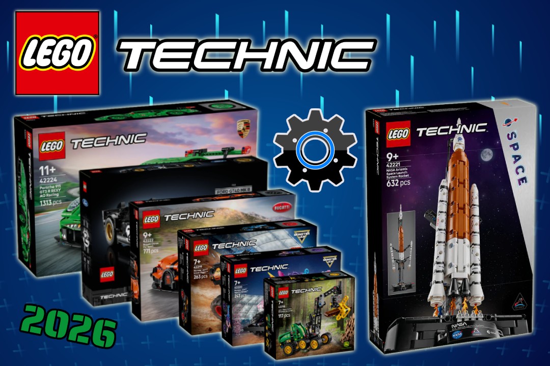 LEGO Technic 2026 (2. část) - auta, raketa, monster jam a lesní stroj