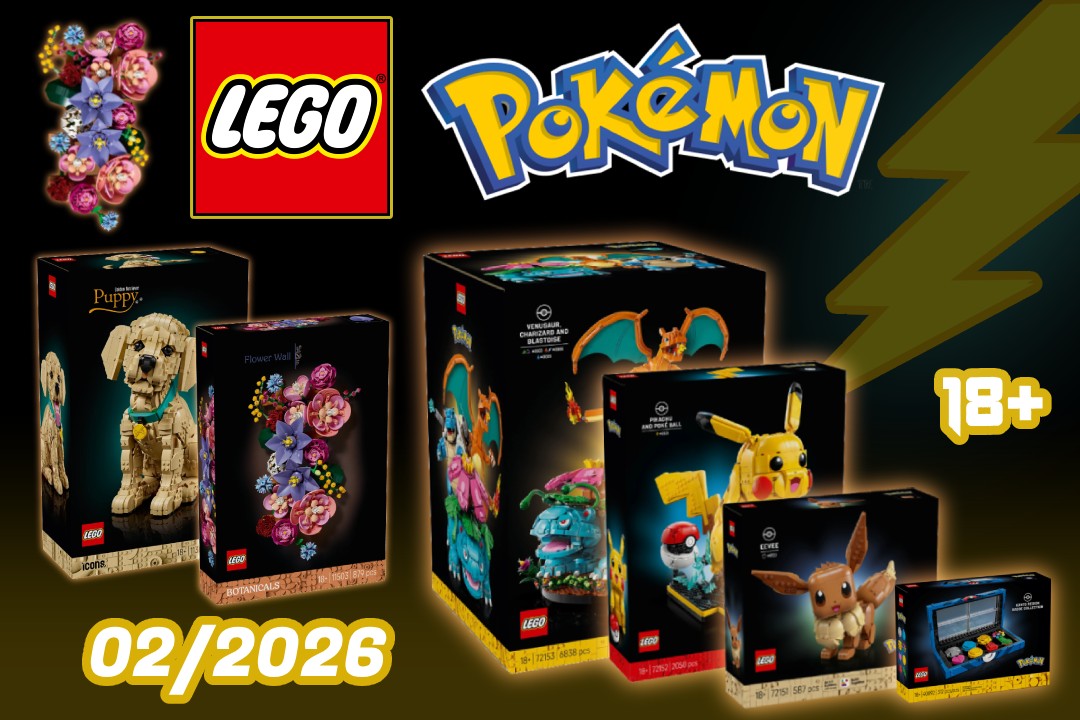 LEGO novinky pro dospělé | únor 2026 - Pikachu, volím si tebe!