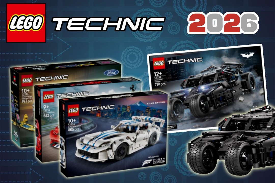 LEGO Technic léto 2026 (1. část) - Nadupané motory a Batman!