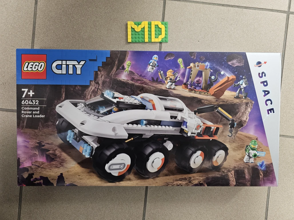 LEGO 60432 Velitelské vesmírné vozidlo a jeřábový nakladač