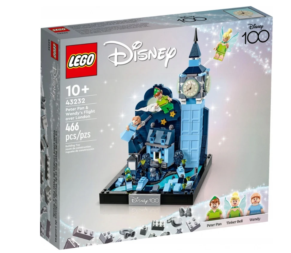 LEGO 43232 Let Petra Pana a Wendy nad Londýnem