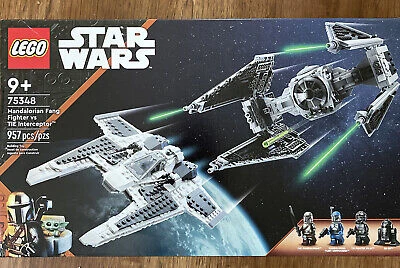 LEGO 75348 Mandalorianská stíhačka třídy Fang proti TIE Interceptoru