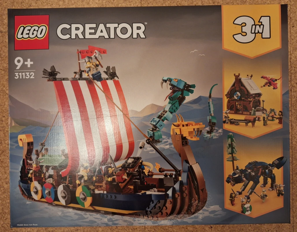 LEGO 31132 Vikingská loď a mořský had