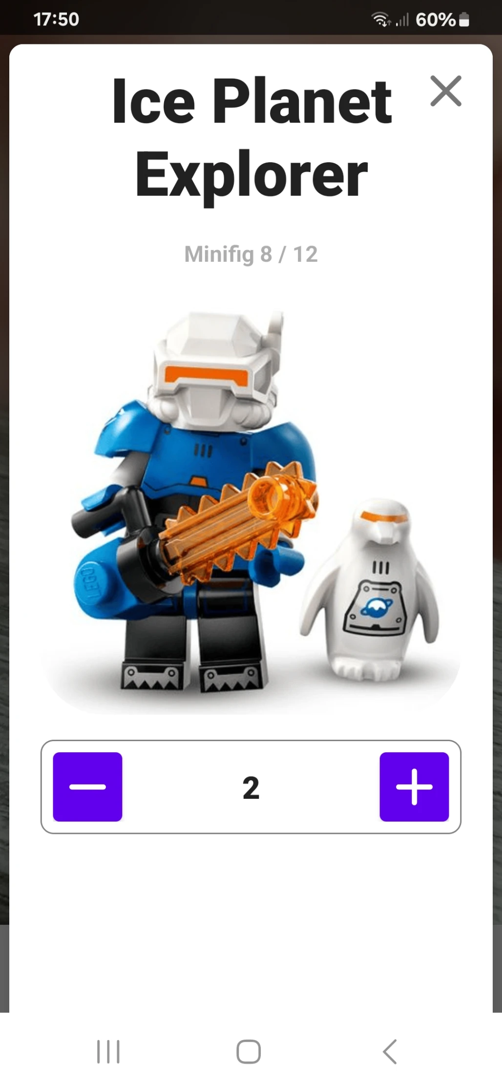 LEGO col444 Ice Planet Explorer, Series 26 (Minifigure Only without Stand and Accessories)