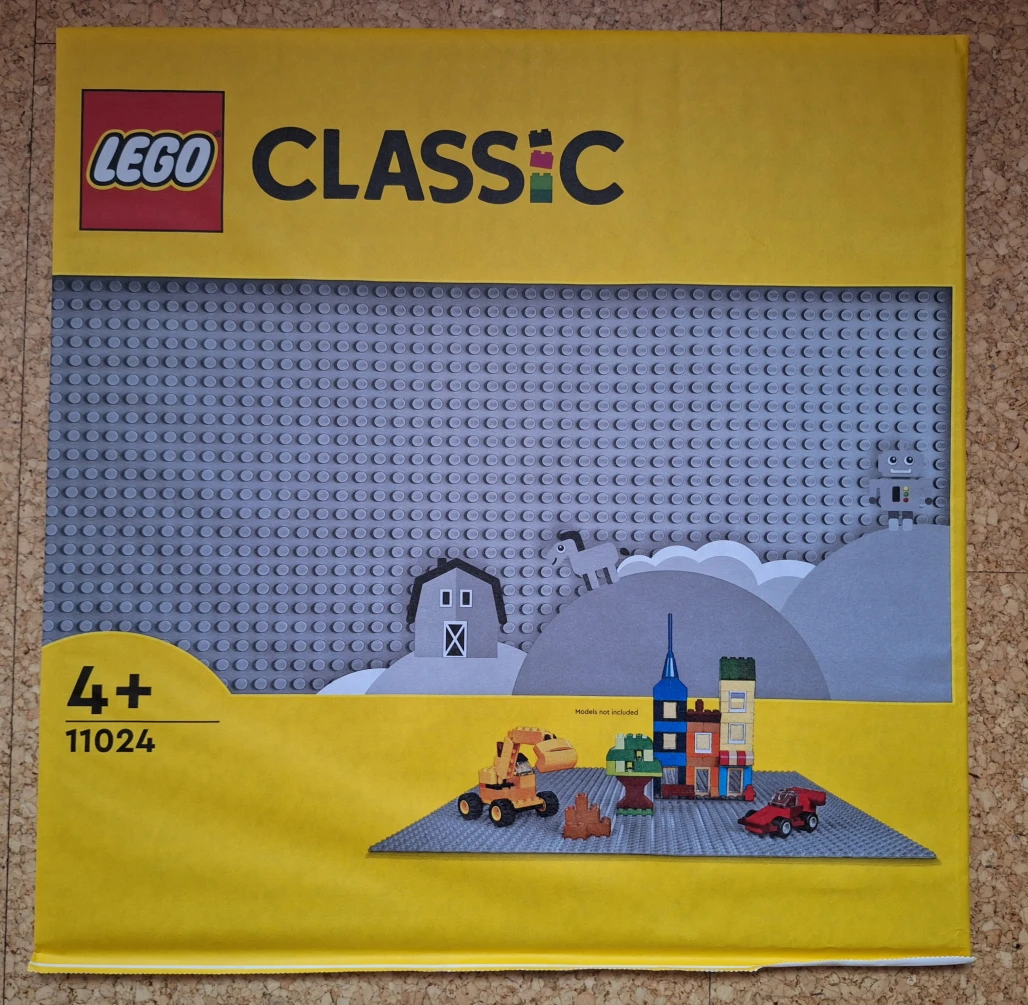 LEGO 11024 Šedá podložka na stavění