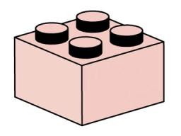 2x2 Sand Red Bricks