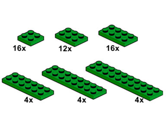 Dark Green Plates