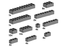 Assorted Dark Grey Bricks