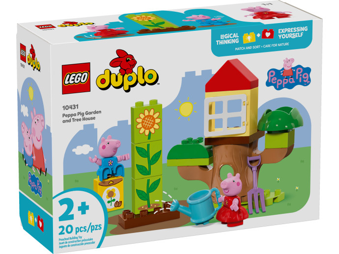 Prasiatko Peppa – záhrada a domček na strome