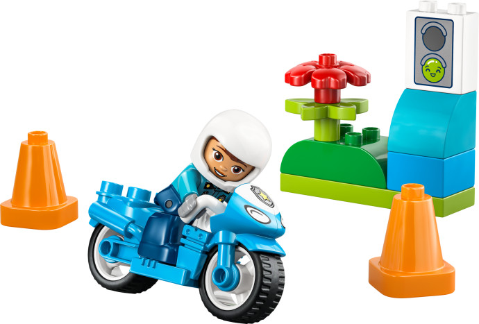 Modrá policejní motorka