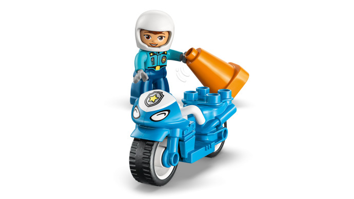 Modrá policajná motorka