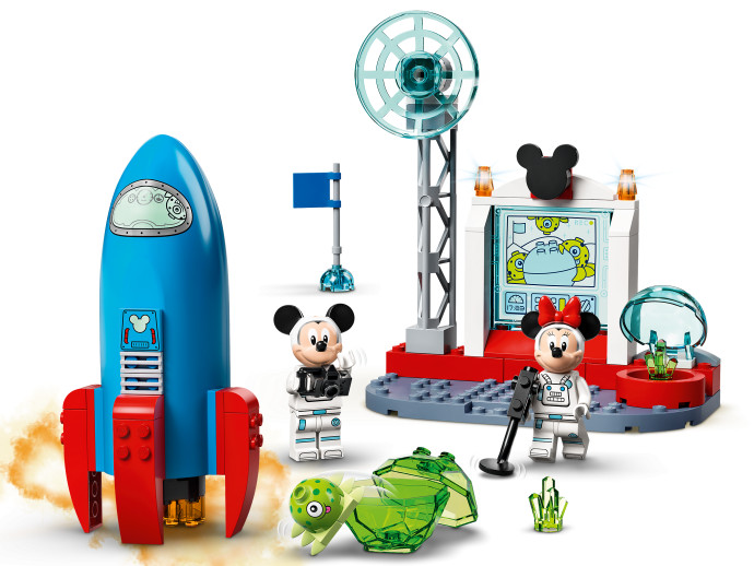 Myšák Mickey a Myška Minnie jako kosmonauti
