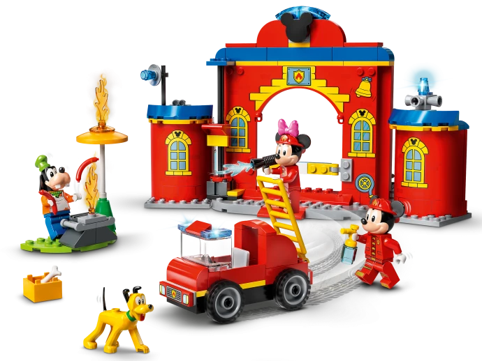 LEGO 10776 Hasičská stanice a auto Mickeyho a přátel