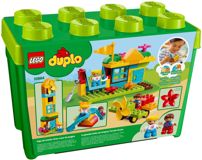 Velký box s kostkami na hřiště