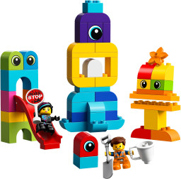 Emmet, Lucy a návštěvníci z DUPLO planety