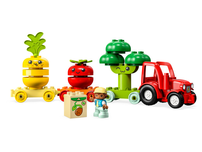 Traktor so zeleninou a ovocím