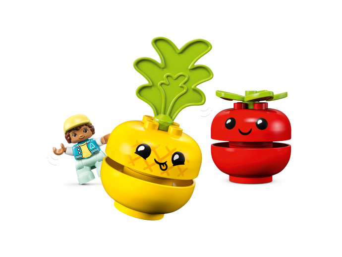 Traktor se zeleninou a ovocem