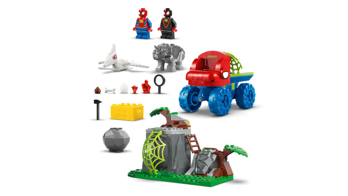 Spideyho tým a záchrana dinosaurů s truckem