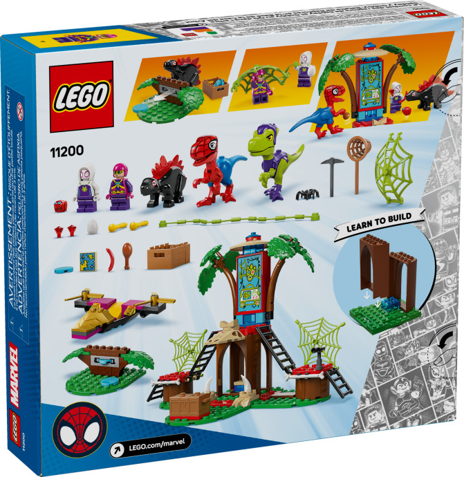 Spidey, Gobby a raptoří bitva na základně na stromě