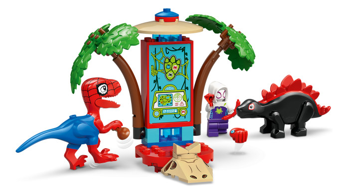 Spidey, Gobby a raptoří bitva na základně na stromě
