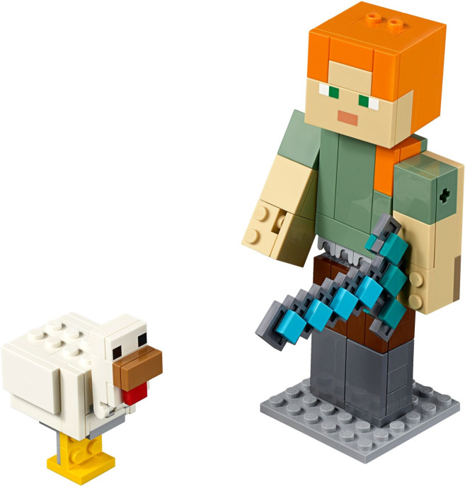 Minecraft velká figurka: Alex s kuřetem