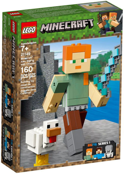Minecraft velká figurka: Alex s kuřetem