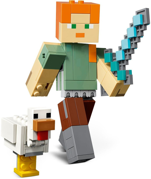 Minecraft velká figurka: Alex s kuřetem