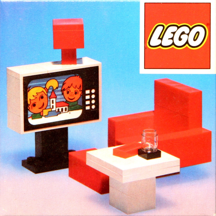 Colour TV and chair