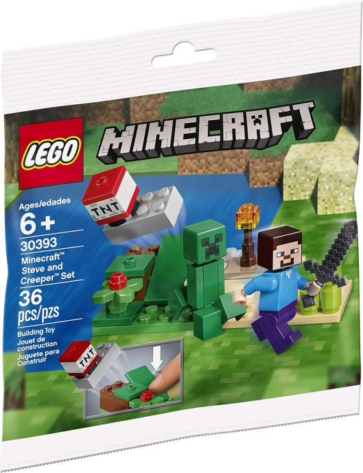 Minecraft Steve and Creeper Set