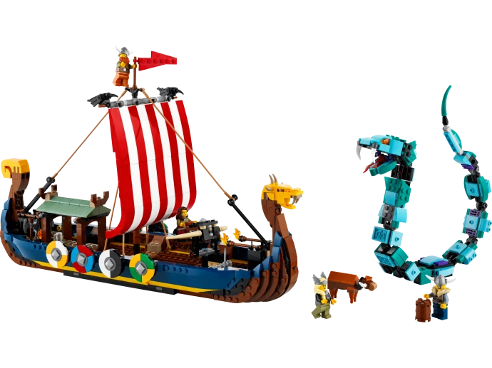 LEGO 31132 Vikingská loď a mořský had