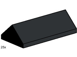 2x4 Ridge Roof Tiles Steep Sloped Black