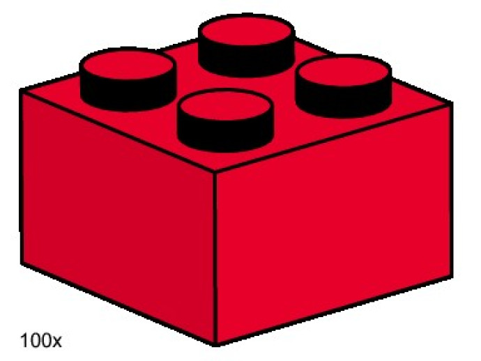 2x2 Red Bricks