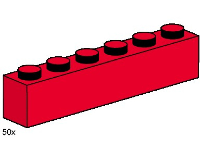 1x6 Red Bricks