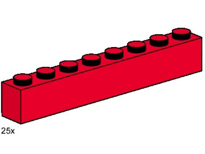 1x8 Red Bricks
