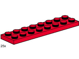 2x8 Red Plates