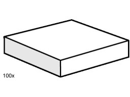 2x2 White Smooth Tiles
