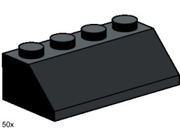 2x4 Roof Tiles Steep Sloped Black