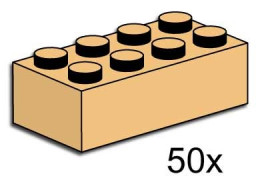 2x4 Tan Bricks