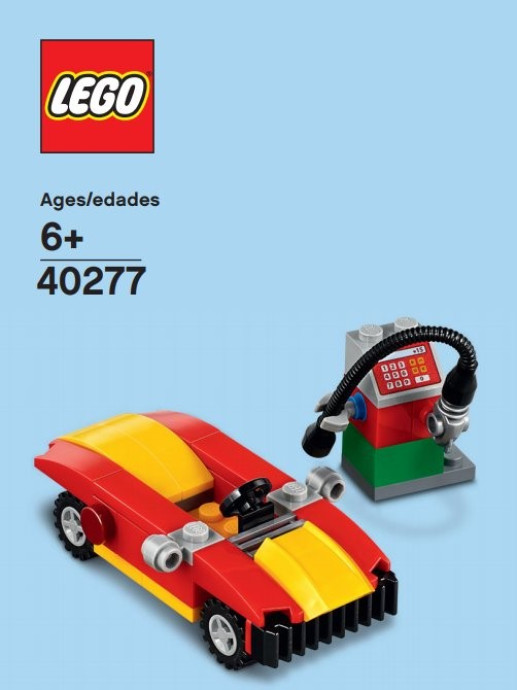 Car and petrol pump