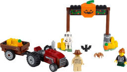 Halloweenská jízda na traktoru