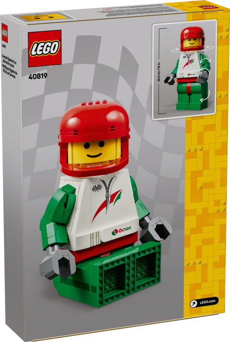 Zväčšená minifigúrka pretekára