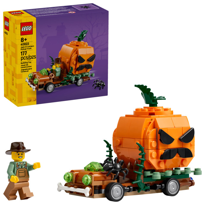 Pick-up s halloweenskymi tekvicami